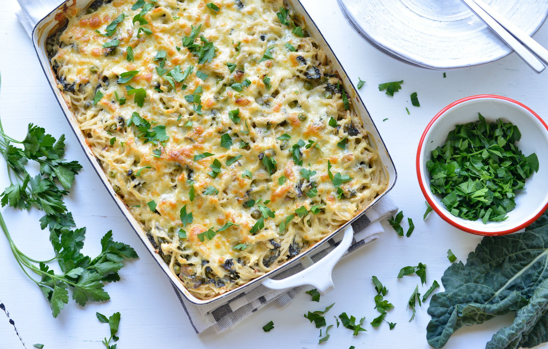 CHICKEN KALE NOODLE CASSEROLE-3